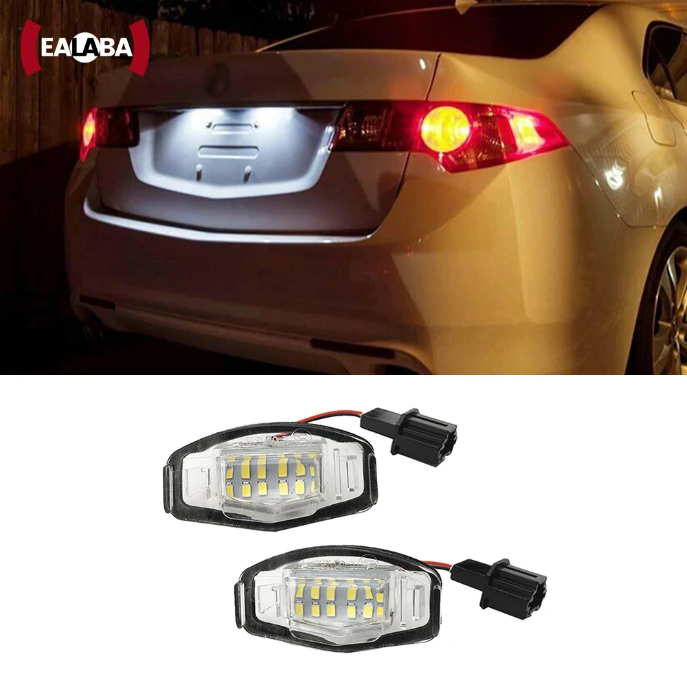 2 шт. подсветка номерного знака светодиодная лампа Canbus без ошибок для Honda Civic 01-15