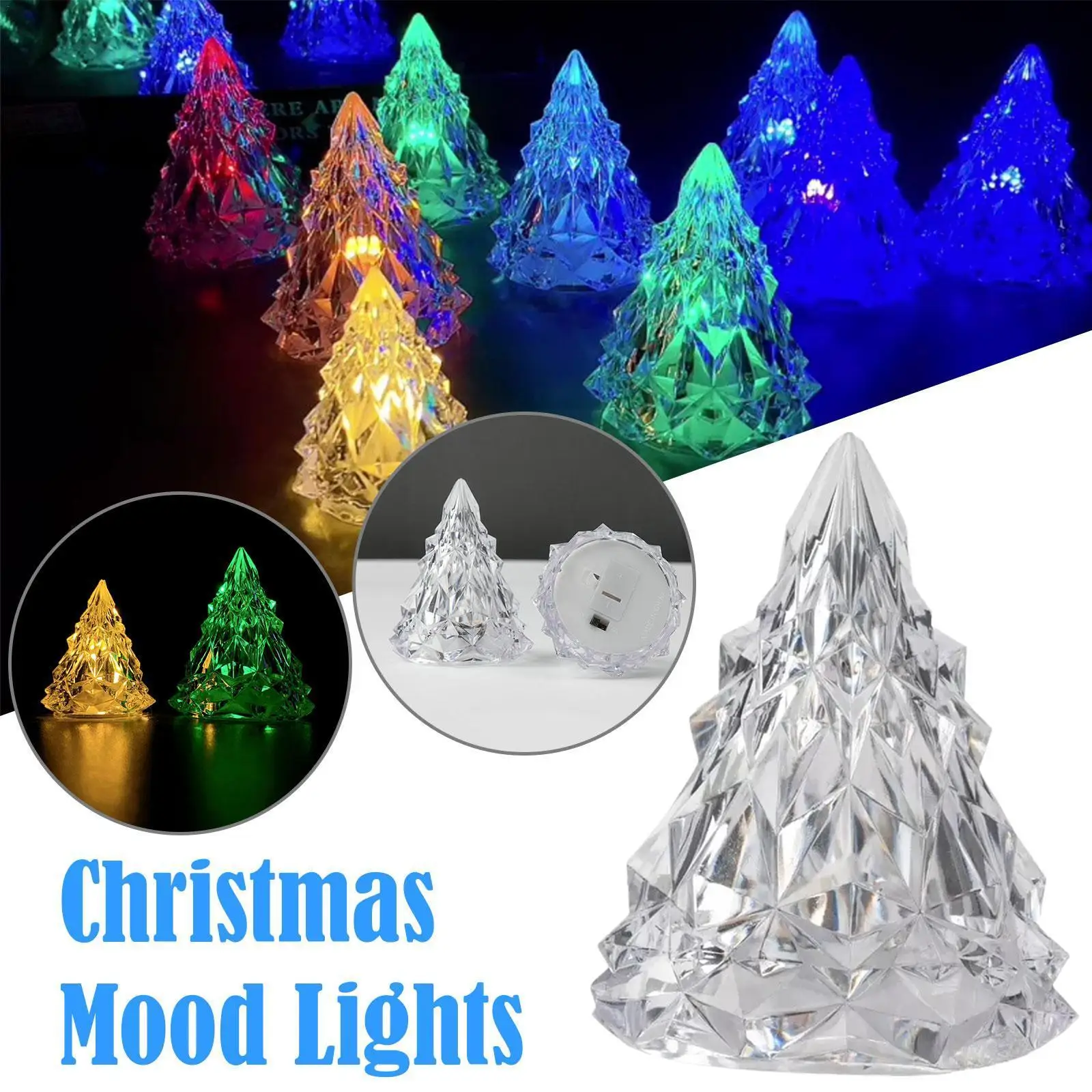 

Flameless Led Electronic Candle Light Christmas Tree Light Atmosphere Led Light Shape Wedding Decor Eve Crystal Party Candl N2r7