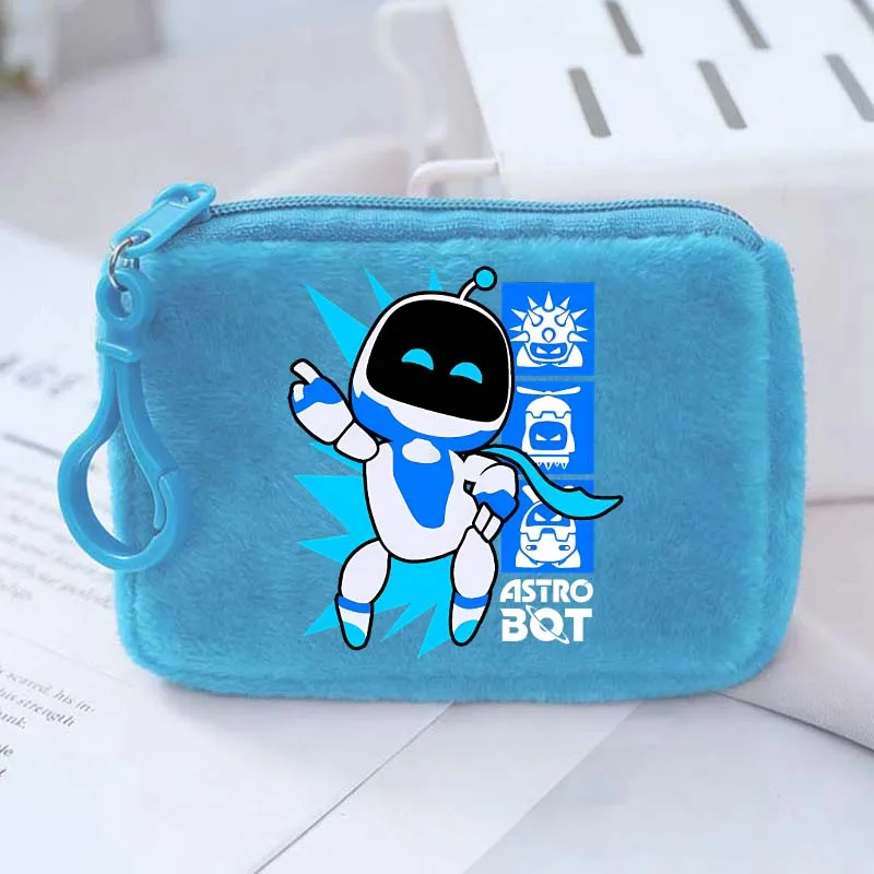 Фото Квадратный кошелек AstroBoted с принтом на игровую тематику, портативный мини-кошелек с мультяшным рисунком, сумка для хранения денег в стиле аниме, подарки на день рождения №5