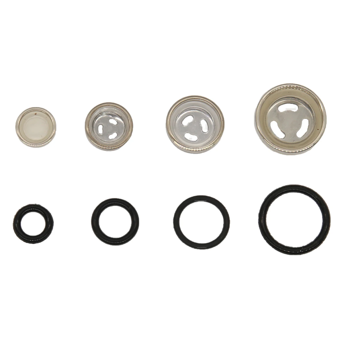 

Motorcycle Metal Sight Oil Sight Glass Seals For Master Cylinder Diameter 18mm Iron + Rubber