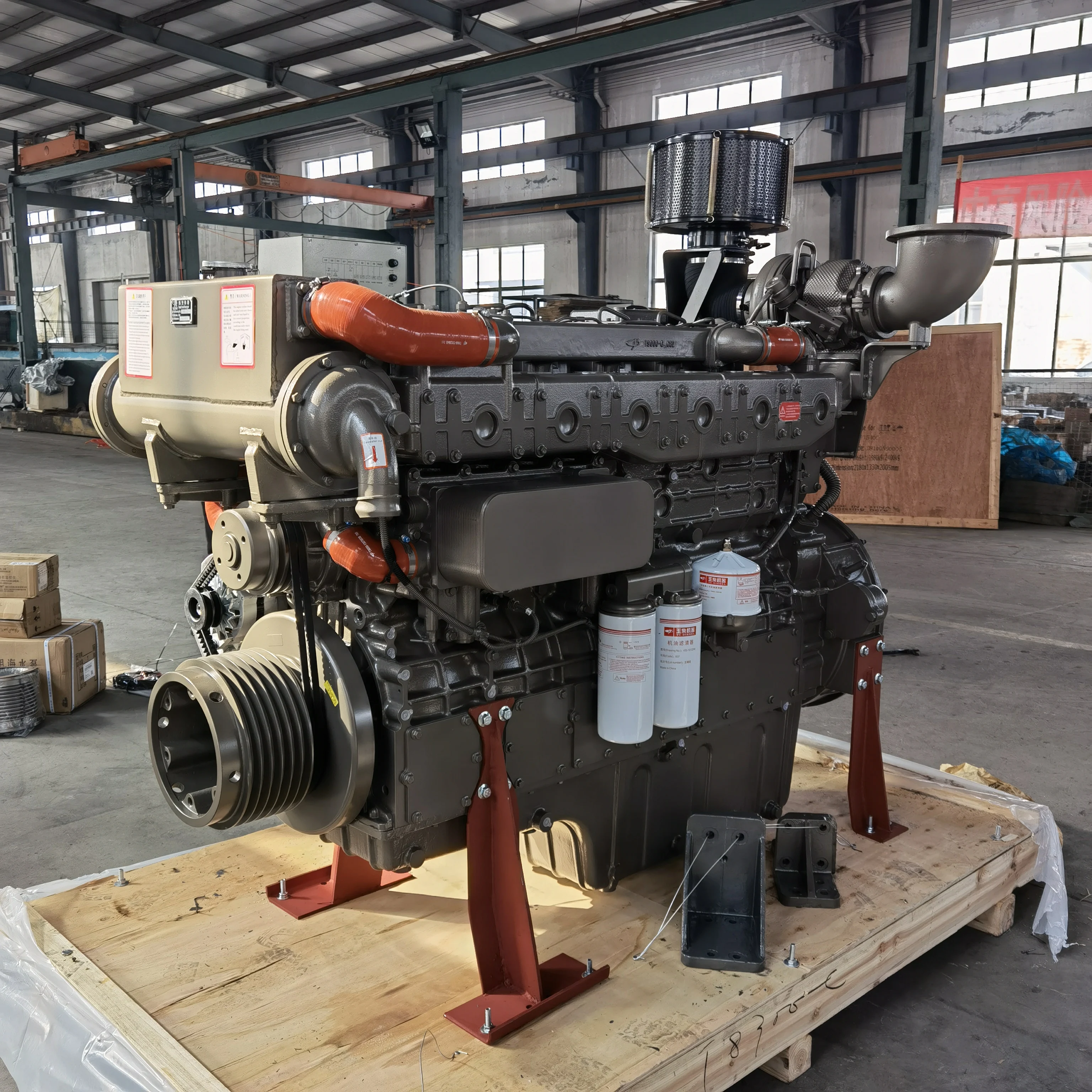 Фото Оригинальный морской двигатель YC6A серии Yuchai YC6A220C для лодочного корабля 220 л.с., 162 кВт, 2300 об/мин №4
