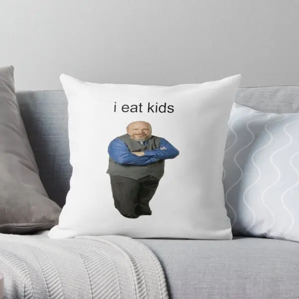 

Bertram Eats Kids Printing Throw Pillow Cover Comfort Decor Square Throw Bed Home Car Waist Office Wedding Pillows not include