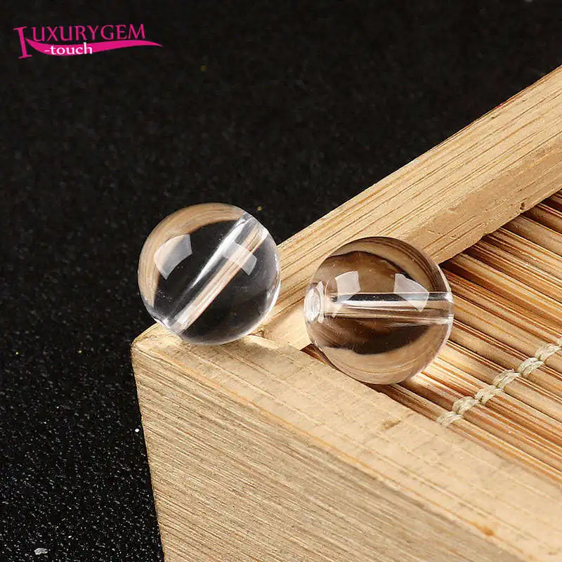 

Бусины круглые из натурального белого хрусталя, 6/8/10/12/14/16/18 мм