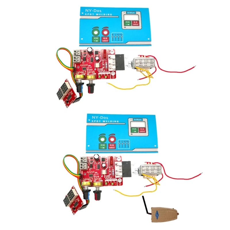 

Portable Spot Welder Control Board Diy Kit Adjust Time Current for Diy Simple Battery Welder Development Welding