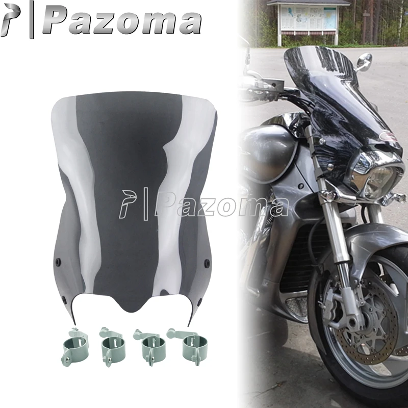 Серебряные ветрозащитные дефлекторы для мотоциклов, 1 комплект, крепежные зажимы для лобового стекла для Suzuki 8, 6 M109R, M109R2, M109RZ, M50, M90, 2006-2016