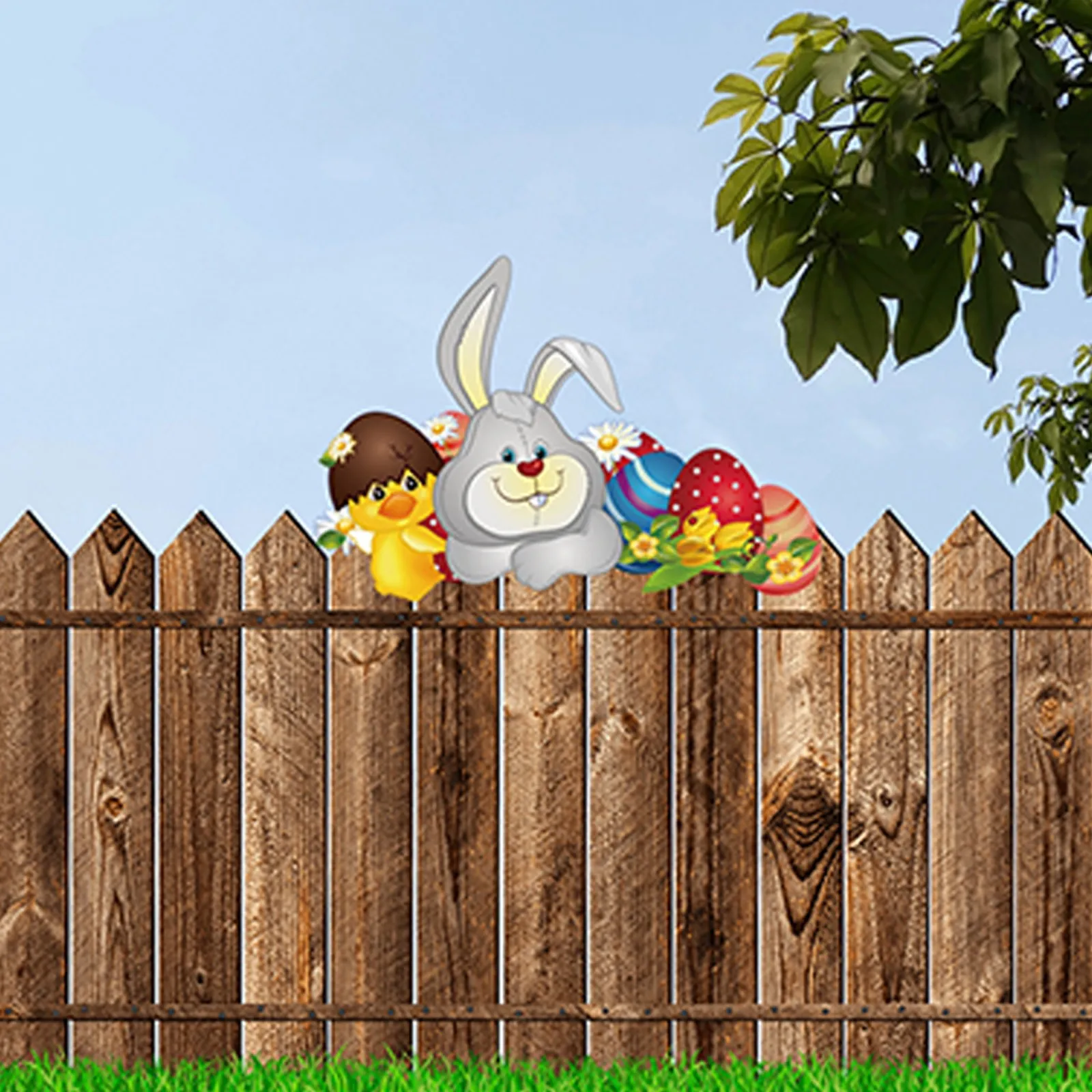 Пасхальное уличное украшение забора деревянный подвесной знак деревянные