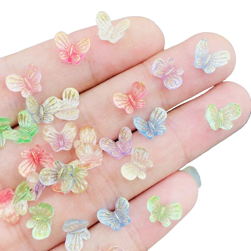 100 шт. новые милые смешанные блестящие Мультяшные режущие полимерные Стразы для