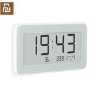 Беспроводные цифровые часы Xiaomi Mijia BT4.0, умные часы для помещения и улицы, гидрометр, термометр, ЖК-экран, измерение температуры