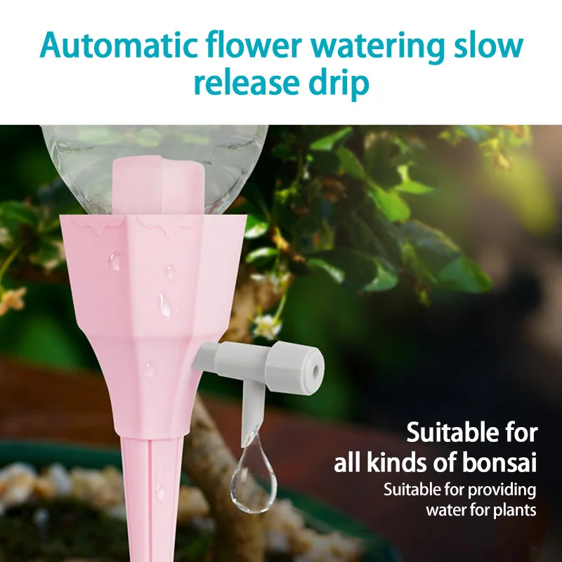 

3pcs Soil-inserting Automatic Watering Drip Head Connected To Water Bottle Flowerpot Drip Irrigation Waterer Garden Watering