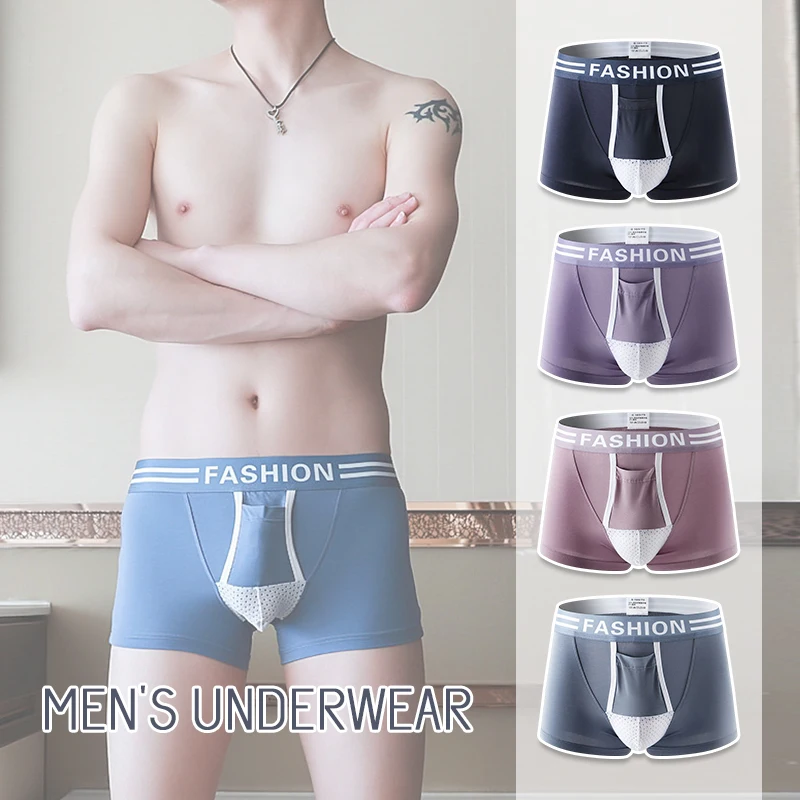 

Fashion Letter Mens Underwear Sports Breathable Summer Men 3D Boxer Shorts Male Stretch Sexy Seamless Comfortable Underwear