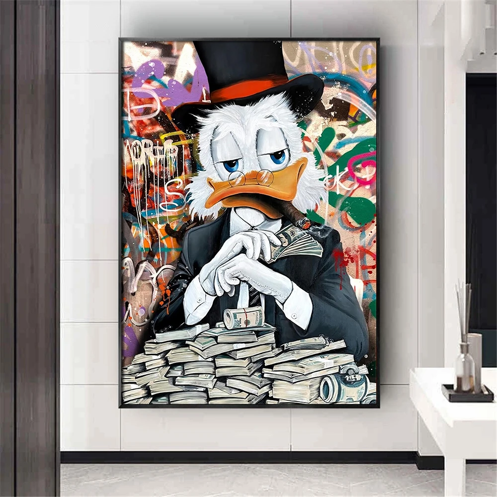 Настенный постер граффити с принтом