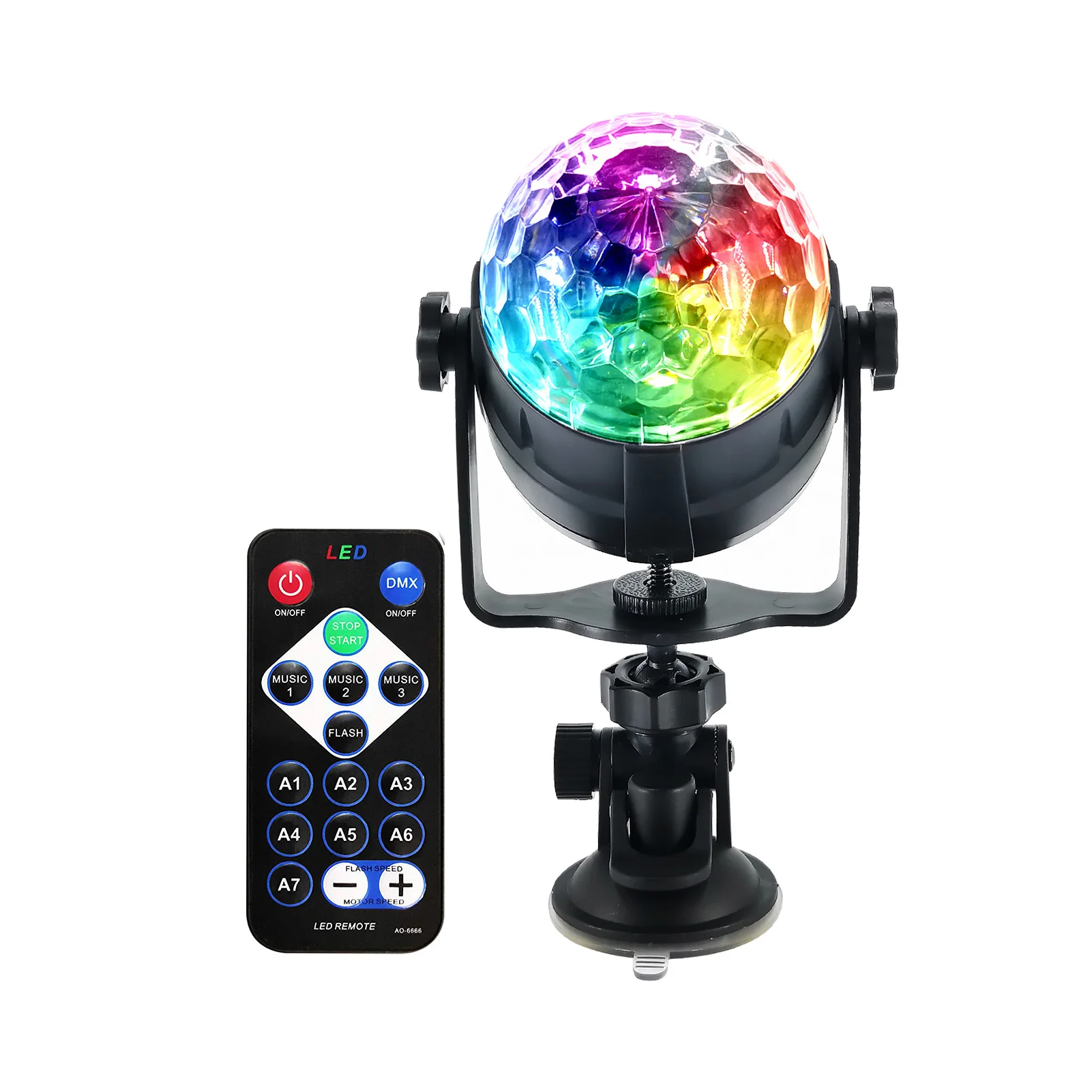 

LED Magic Ball Stage Light 6 Color USB Car Colorful Light DJ Disco Colorful Rotating Light RGB Crystal Magic Ball Ktv Party