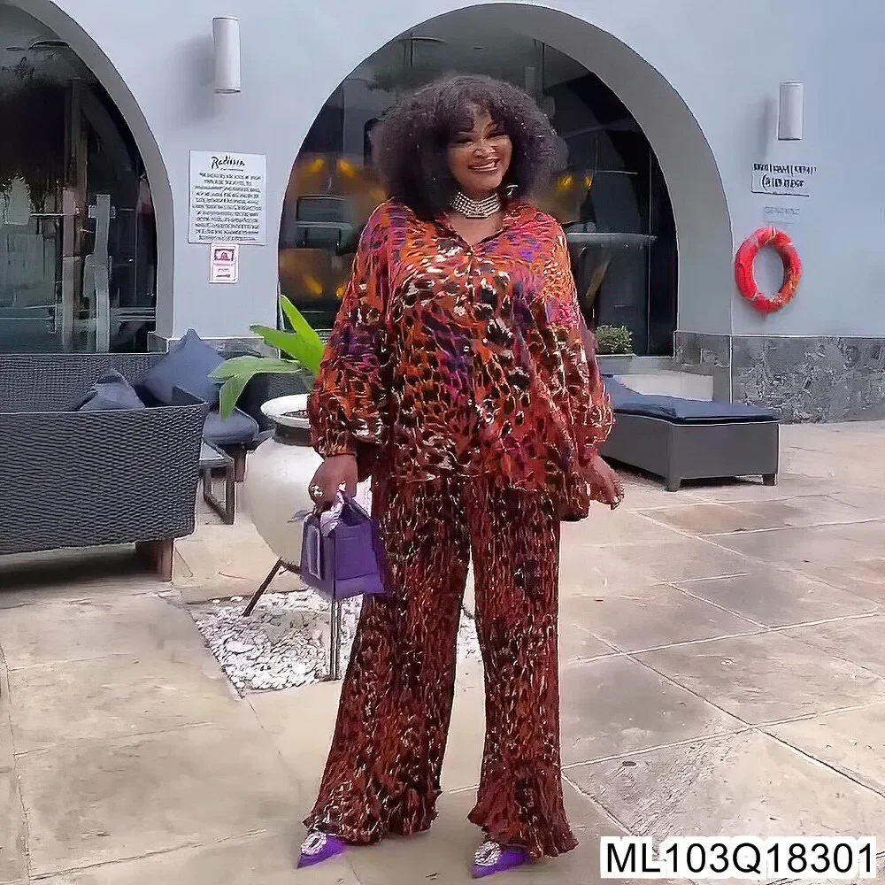 Новый африканский женский костюм больших размеров блузка из двух частей