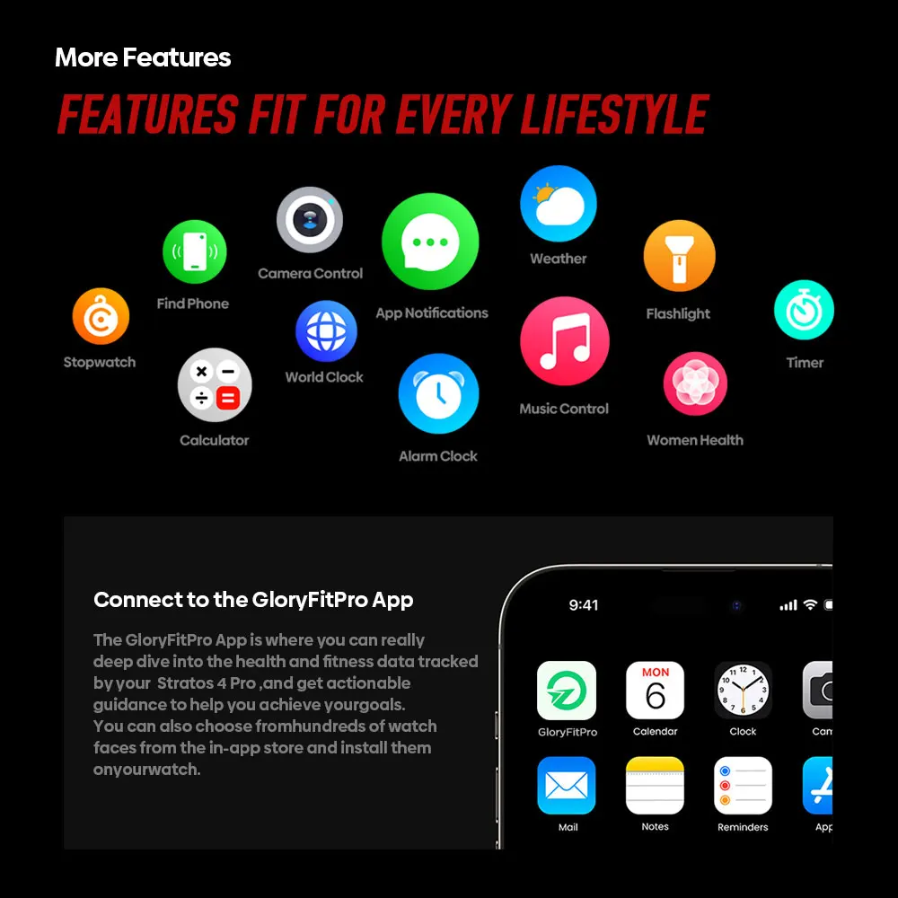 Новые умные часы Zeblaze Stratos 4 Pro с GPS, 1.43'' AMOLED-дисплеем, двухцветным фонариком, хранилищем для музыки и 170+ режимами тренировок (art.: 3920db02fd1cc) - 3920db02fd1cc