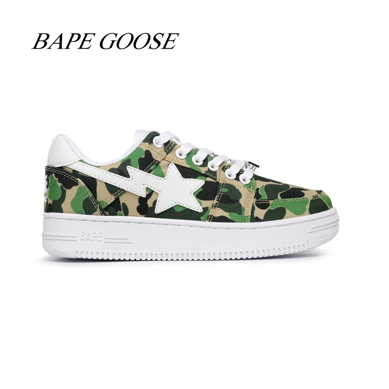 

Тканевые туфли BAPEGOOSE Air Force, женская обувь для скейтборда, брендовые профессиональные устойчивые Прогулочные кроссовки для бега, мужские лоф...
