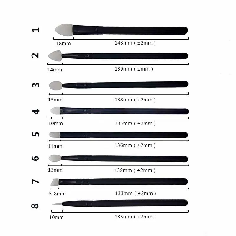 Кисти для макияжа силиконовая головка тени искусственная кисть подводка глаз