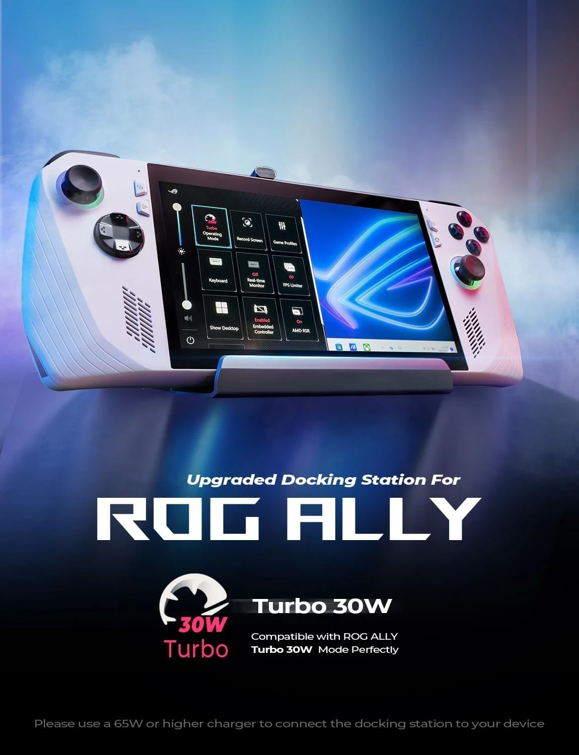 Фото Док-станция 13-в-1 для Steam Deck OLED&ROG Ally X&Legion Go, двойной вентилятор охлаждения, 5 USB-портов и 4K при 60 Гц, порт для зарядки 100 Вт №3
