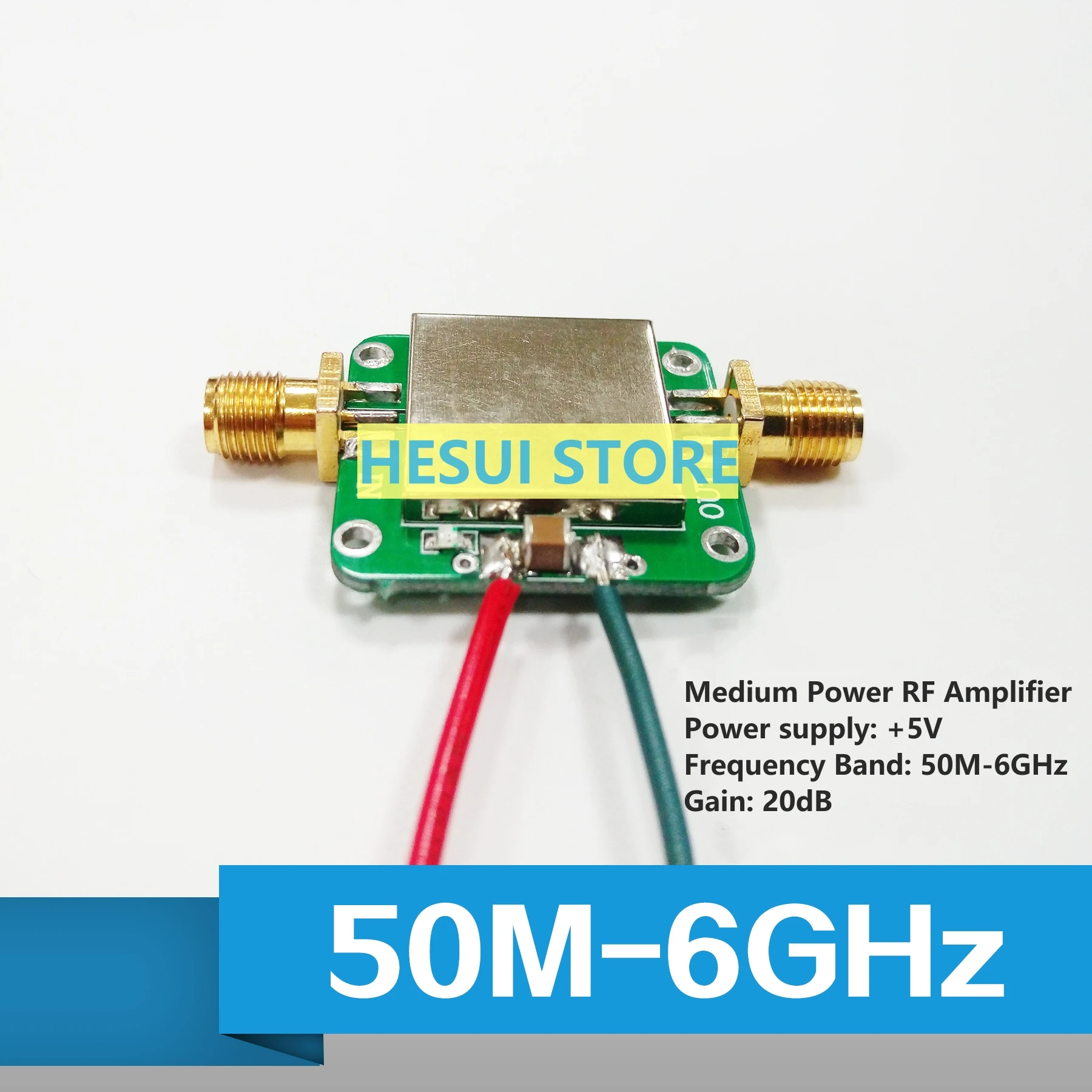 Радиочастотный усилитель 50M-6GHz широкополосный усилитель усиления 19dB средний усилитель мощности