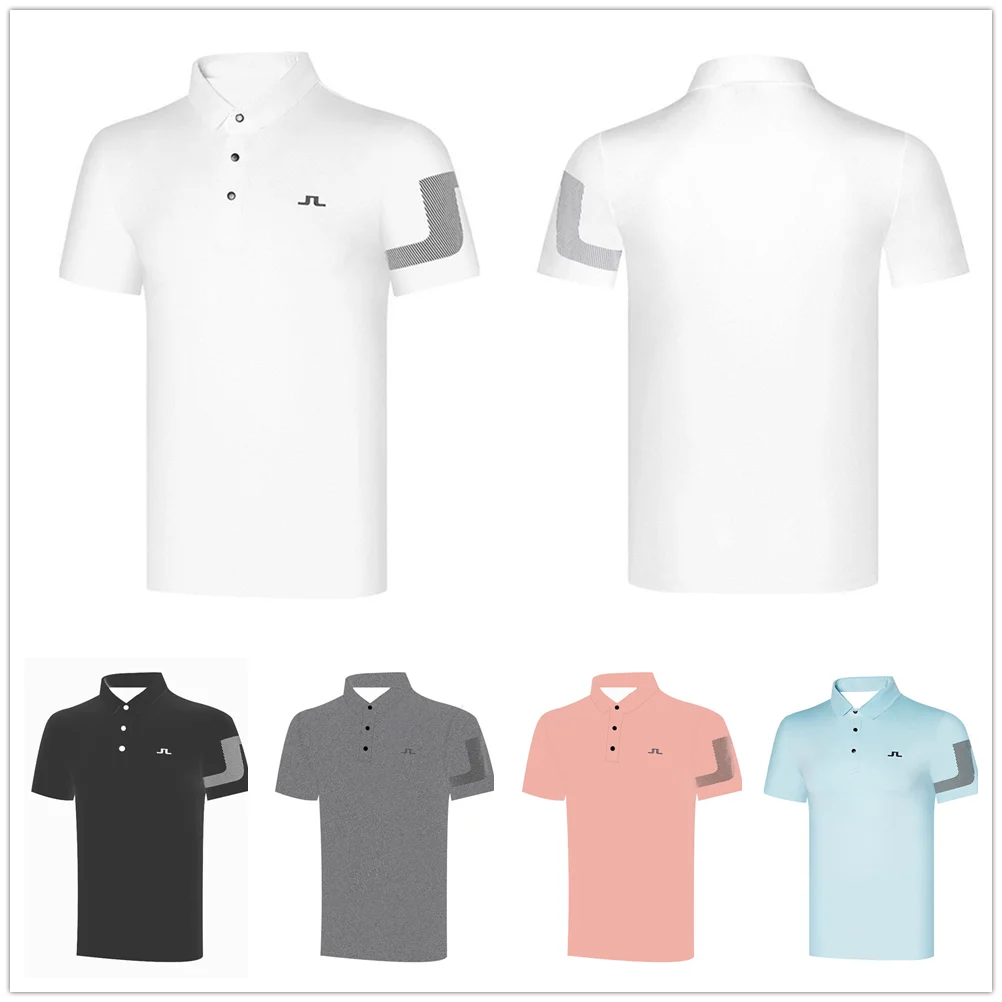 

Одежда для гольфа, Мужская/женская летняя эластичная модная повседневная уличная спортивная рубашка-поло с коротким рукавом и отворотом, топ с защитой от пиллинга