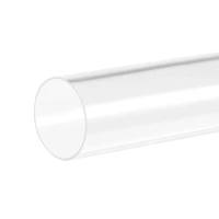 uxcell clear round rigid pc tube 3 28ft length 1 5 idx1 6 od for lamps and lanternswater pipe