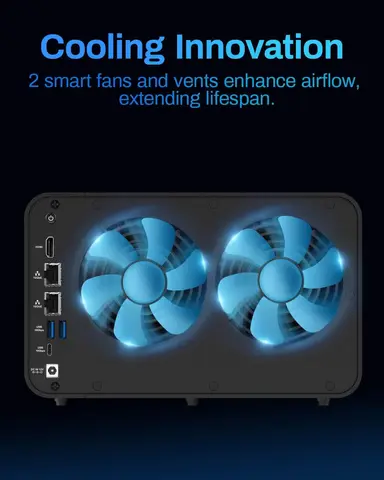 TERRAMASTER F6-424 6-отсечный NAS  Core i5 1235U 10 ядер 8 ГБ DDR5