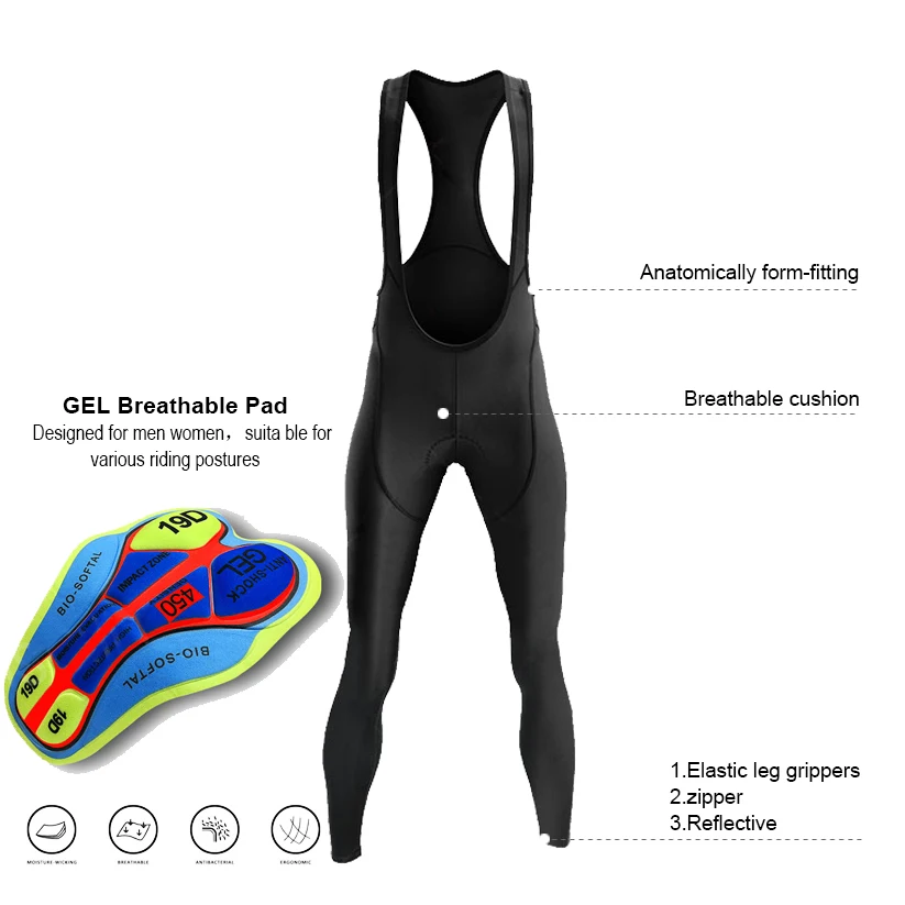 Мужская Зимняя Теплая Флисовая одежда для велоспорта комплект велосипедной