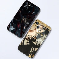 black clover phone case for apple iphone 13 12 11 pro 12 13 mini x xr xs max se 6 6s 7 8 plus liquid silicon silicone cover