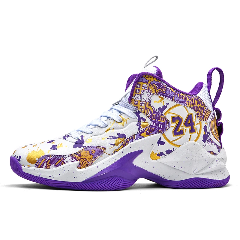 SENAGE Men Basketball Shoes Women Boys Breathable Non-slip Sneakers Men Street Master Outdoor Wearable Basketball Sports Shoes