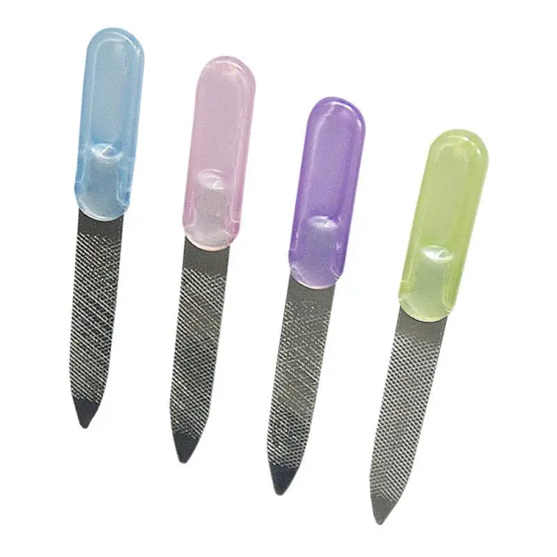 

Double Sided Nail Files Professional Stainless Double-sided Design Durable Economic Nail Enhancement Gift Nail Art File 3 Colors