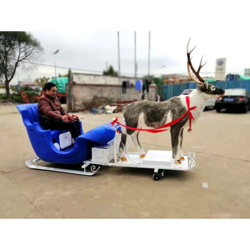 2024 пластиковые сани для снега Рождественские детей уличные рождественские оленя