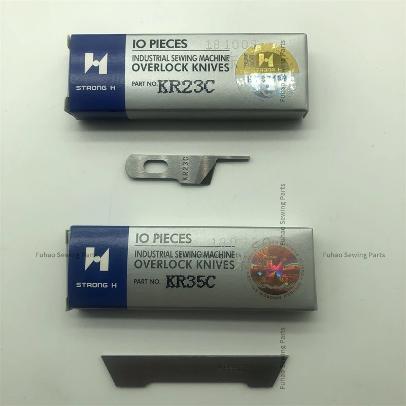 10 шт. KR23C KR35C лезвие прочный H верхний и нижний нож резак ДЛЯ Siruba 757 оверлок с пятью