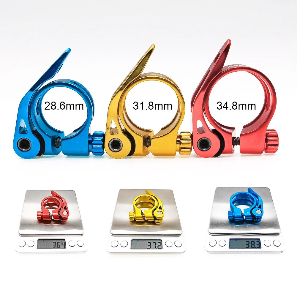 

28.6/31.8/34.9mm bicycle Seat Clamp Aluminium Alloy Quick Release Road Bike MTB BMX Ultralight Seatpost Clamp