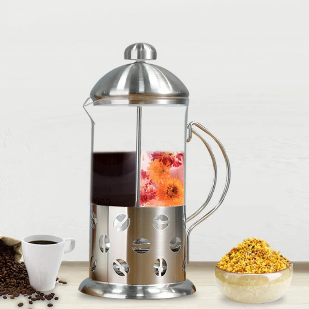 

Stainless Steel Glass Percolator Coffee Pot Tea Kettle For Camping & Hiking