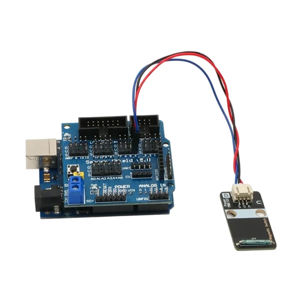 Фото Высококачественный надежный магнитный датчик Reed Switch с цифровым выходом и корпусом PH2.0 для Arduino, ESP32, Microbit, Raspberry Pi Plus №4