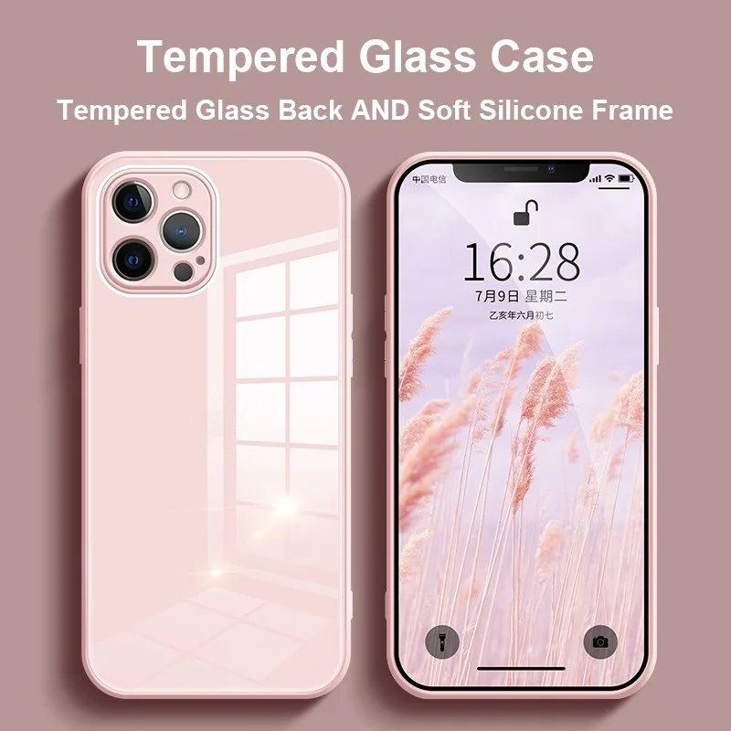 

NEW Liquid silicone For iPhone7 plus iPhone8plus iPhone7 i8 case phone i6 6s se2020 iPhone7 i8 iPhone12 iPhone12pro glass casing