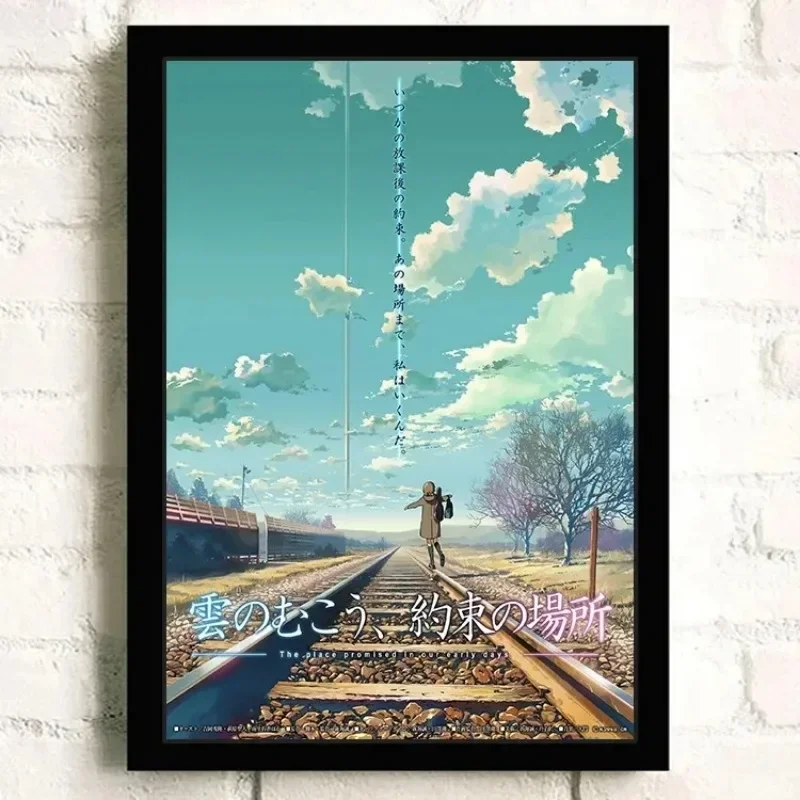 Аниме-плакат Makoto Shinkai С Котом Kotonoha No Niwa Cross Road Печать На Холсте Современный Стиль
