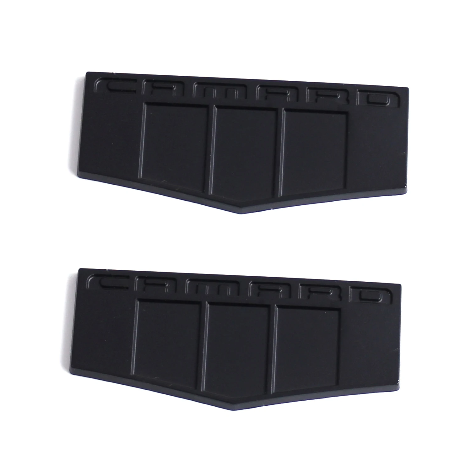 

2Pcs CAMARO Flag Shield Car L&R Fender Door Emblems for Chevrolet Camaro LS LT RS SS LT1 ZL1 Z/28 Matte Black
