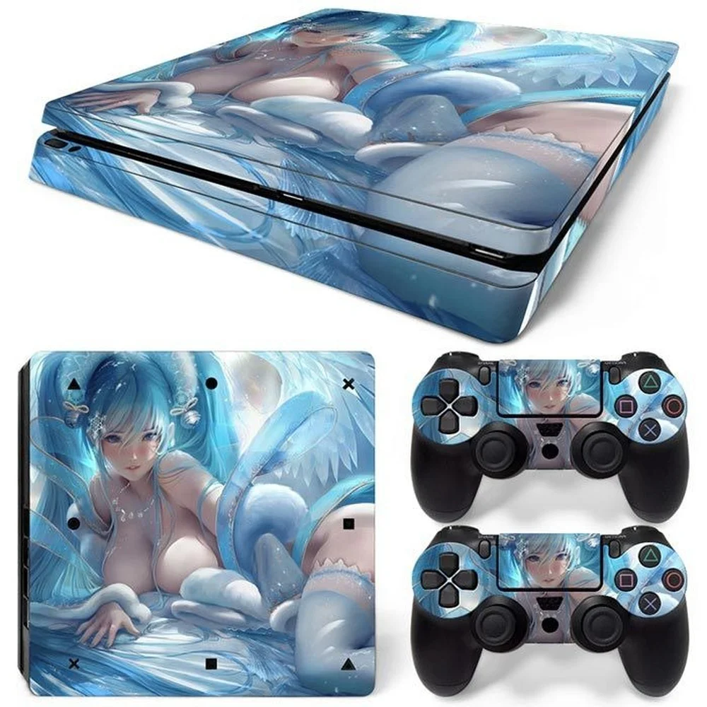 Виниловая наклейка для PS4 Slim Sona Elle из ПВХ, наклейка на консоль, контроллеры DualSense, пылезащитная Защитная Наклейка