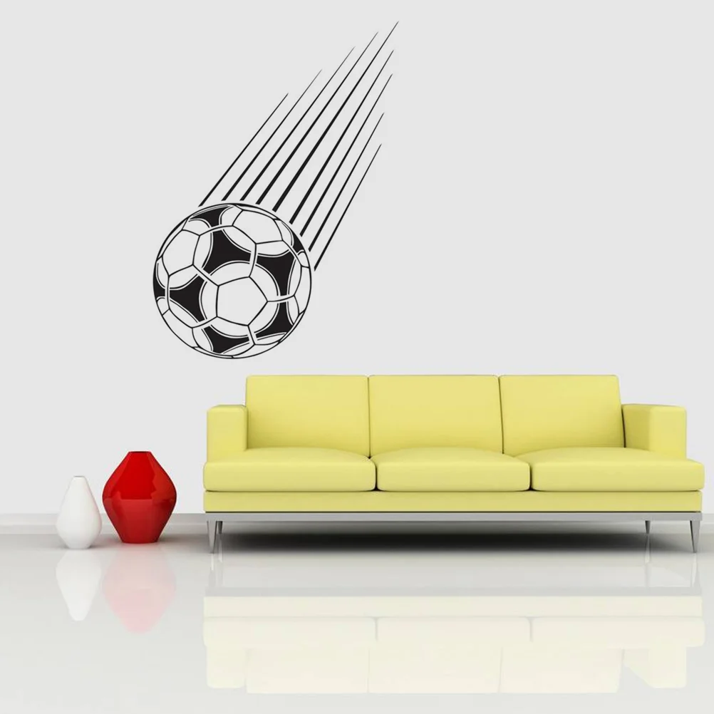 

Wall Football Decal Sticker Background Door Removable Decor Diysoccer Muralwindow Signs Adhesive Pvc