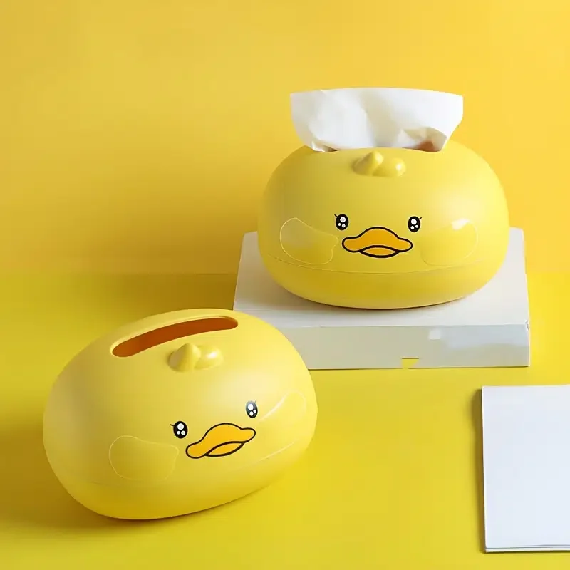 

1pc ute Cartoon Tissue Boxs Paper Storage Box Thickened Plastic Tissue Box Container Towel Napkin Tissue Holder