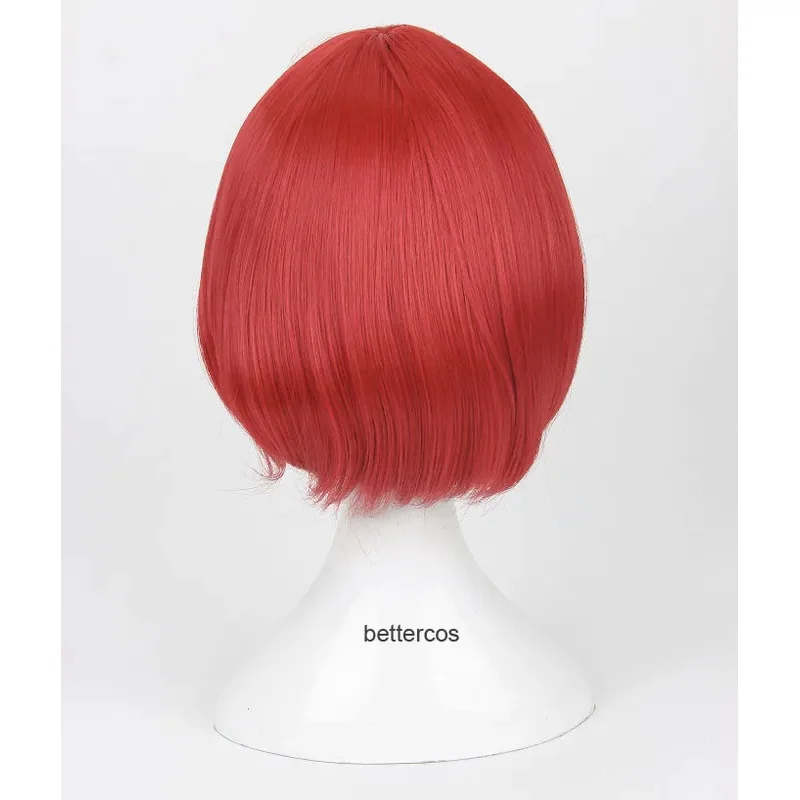 Парик для косплея акагами no Shirayukihime Shirayuki короткий красный термостойкий