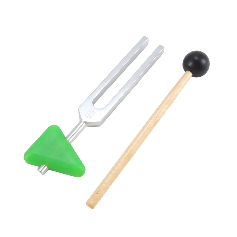 Камертон 528 Гц с молотком и чистящей салфеткой для исцеления чакр Звуковое