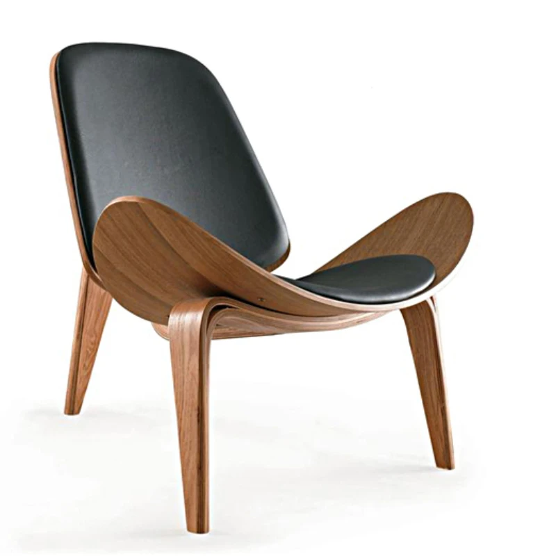 

Wooden Unique Luxury Style Single Seat Leather Modern Chairs For Living Room Furniture