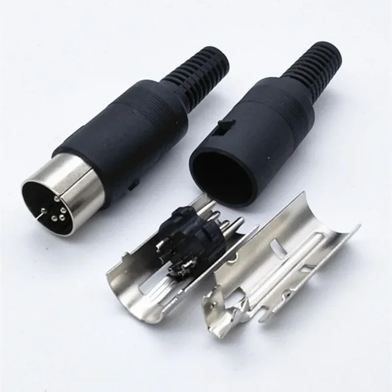 1 шт. штекерный/гнездовой разъем DIN 3/4/5/6/7/8 PIN для крепления кабеля на шасси