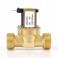solenoid valve ac 220v dc 24v dc 12v brass water inlet nc normal closed electric solenoid valve 34 thread size