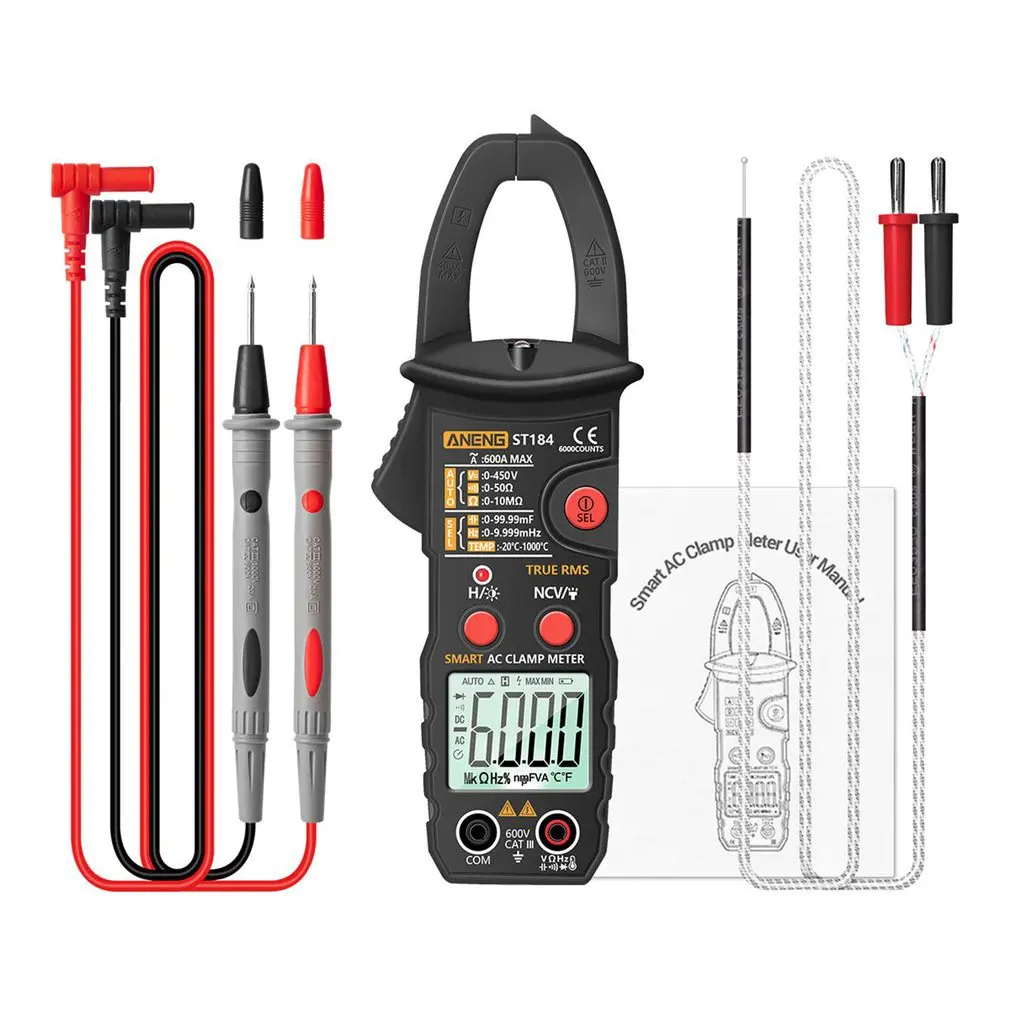 

Smart Digital Clamp Meter ST184 Without Battery Digital Multimeter Clamp Meter Professional Measuring Tester