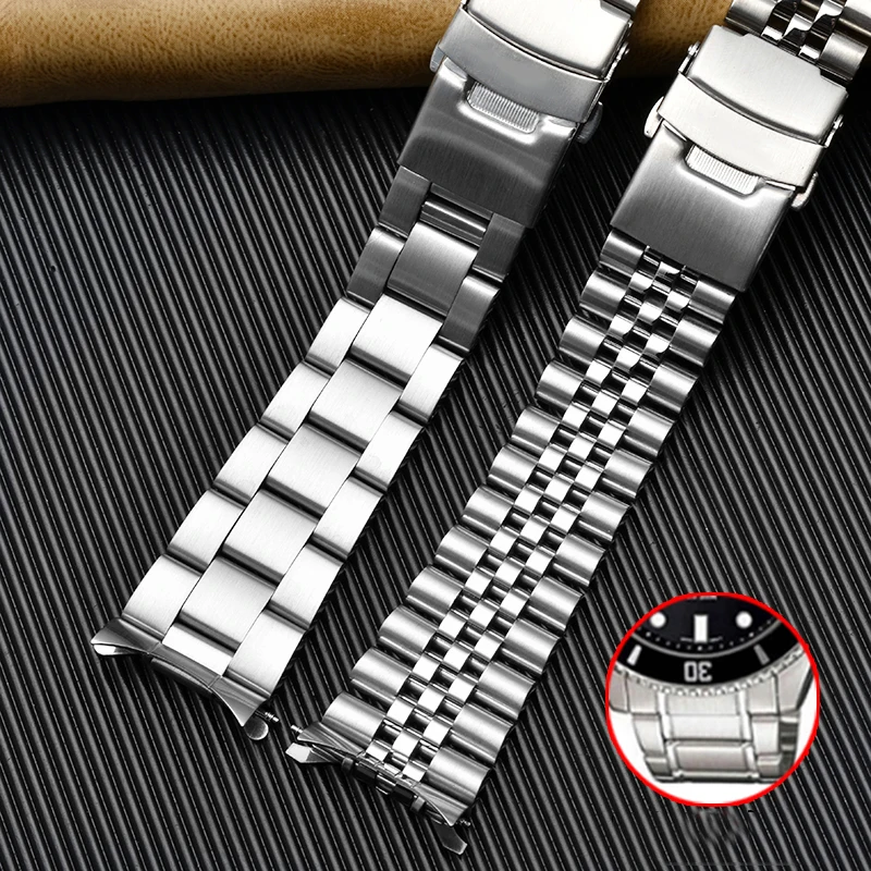 Steel Watch Band For Casio Swordfish MDV-106 107 Watch Band 2784 Steel Band Stainless Steel Watch Band Men's 22mm Accessories