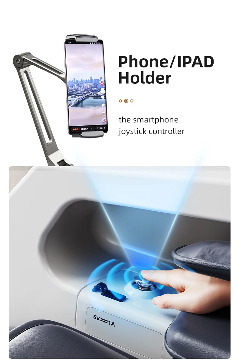 Фото Электрическое AI Smart Automatic Recliner 4D Массажное кресло для дома с нулевой гравитацией Роскошное массажное кресло для всего тела №3