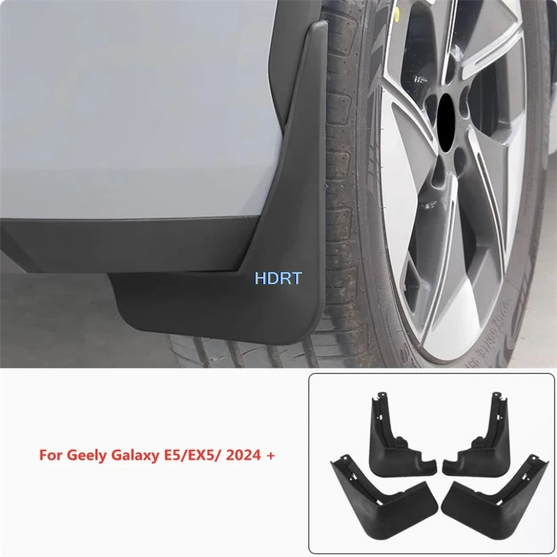 

Стайлинг автомобиля, переднее и заднее брызговик для Geely Galaxy E5/EX5/e.MAS7 2024 + брызговики, расклешенное крыло, брызговик для колеса, часть крышки