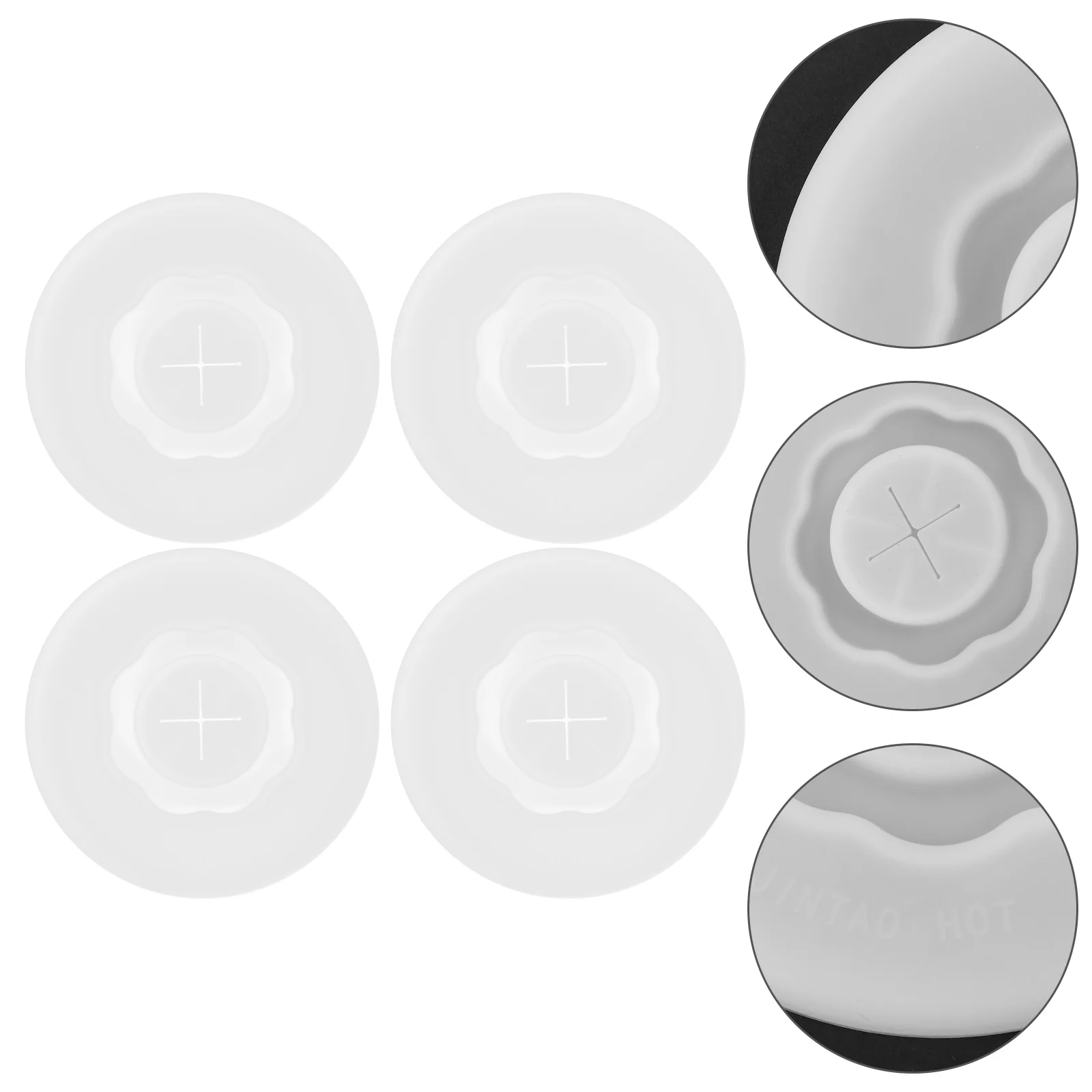 

Dust Cover Drink Lid Reusable Silicone Mug Covers Lids Cups Drinks Covering Spill Proof